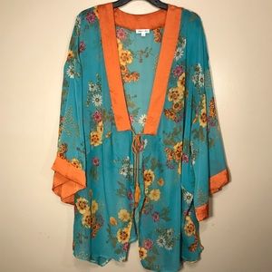 Skylar & Jade floral overpiece, size 3X